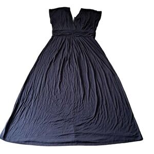 IMAN black stretch knit dress L New with tags